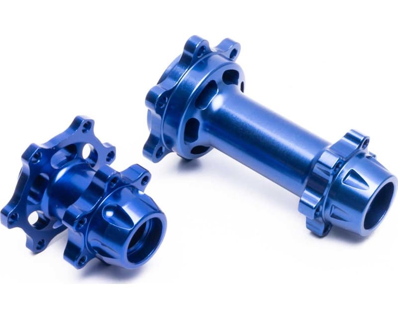 Aluminum Hub Set Machined Blue: PM-MX/SM