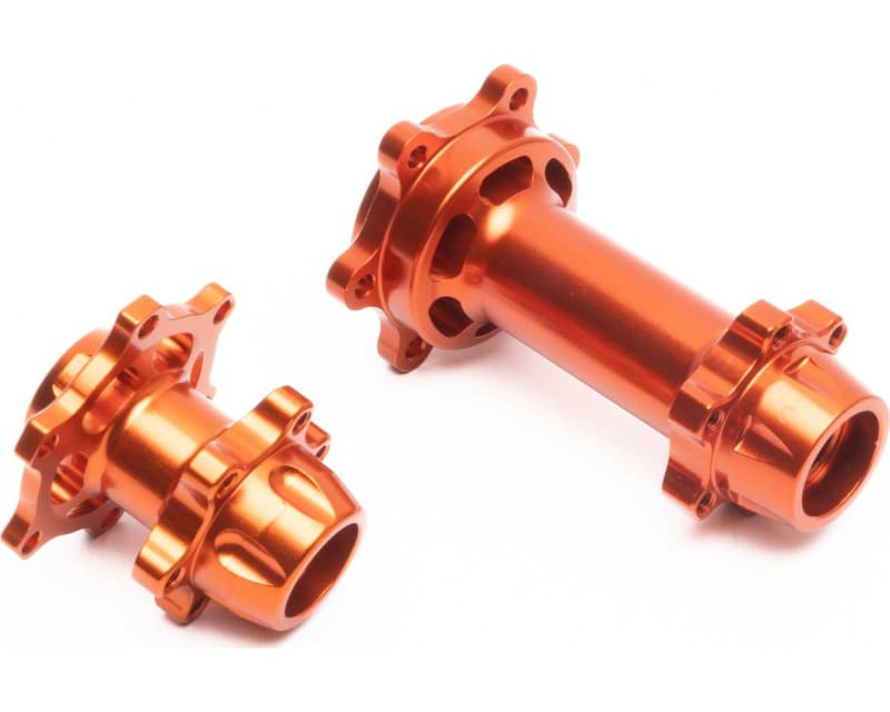 Aluminum Hub Set Machined Orange: PM-MX/SM