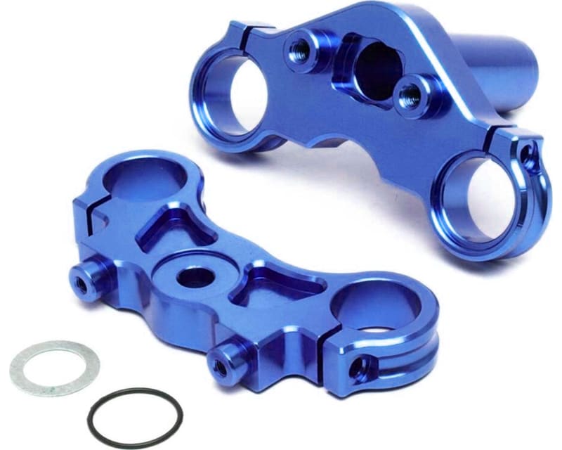 Aluminum Triple Clamp Set Blue: PM-MX/SM