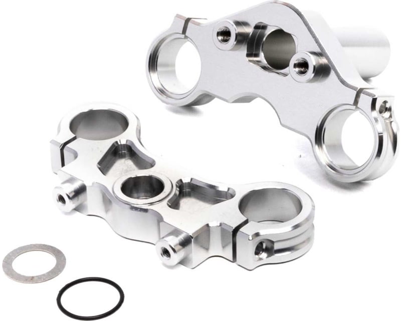 Aluminum Triple Clamp Set Silver: PM-MX/SM