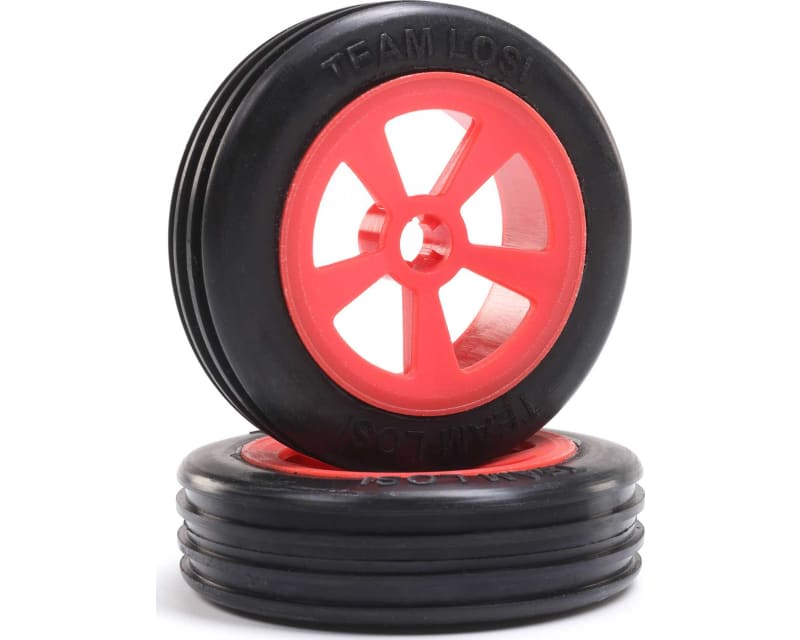 Rib Front Tire Mounted Red 2 : Mini JRX2
