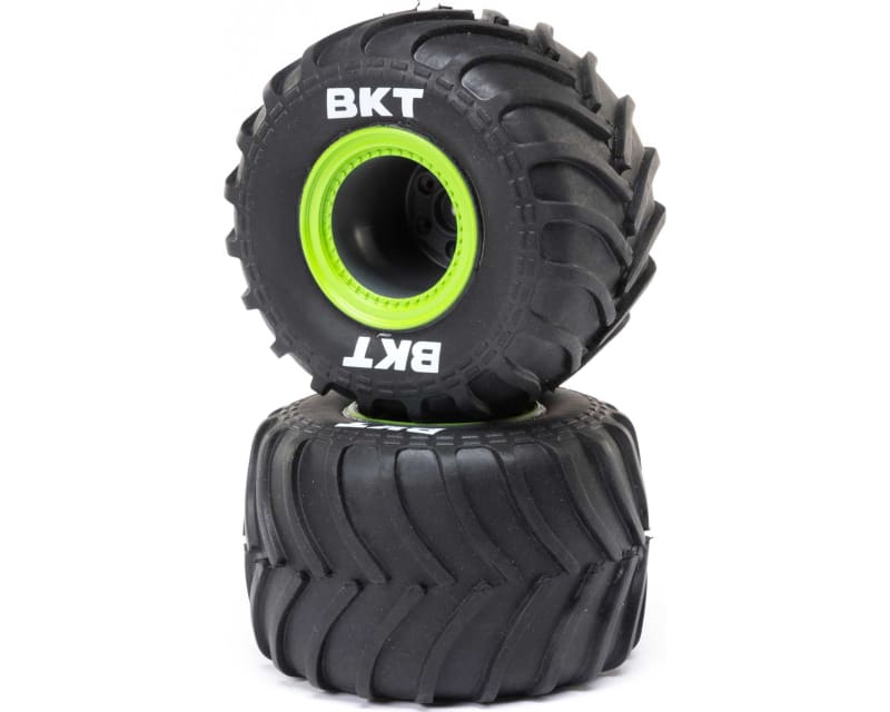 MT Tires Green Beadlock Premount 2 : Mini LMT