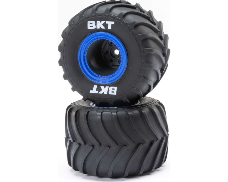 MT Tires Blue Beadlock Premount 2 : Mini LMT