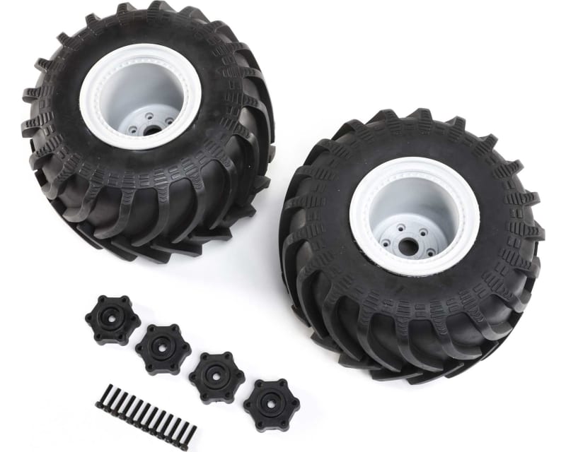 Mounted Monster Truck Tires L/R: LMT