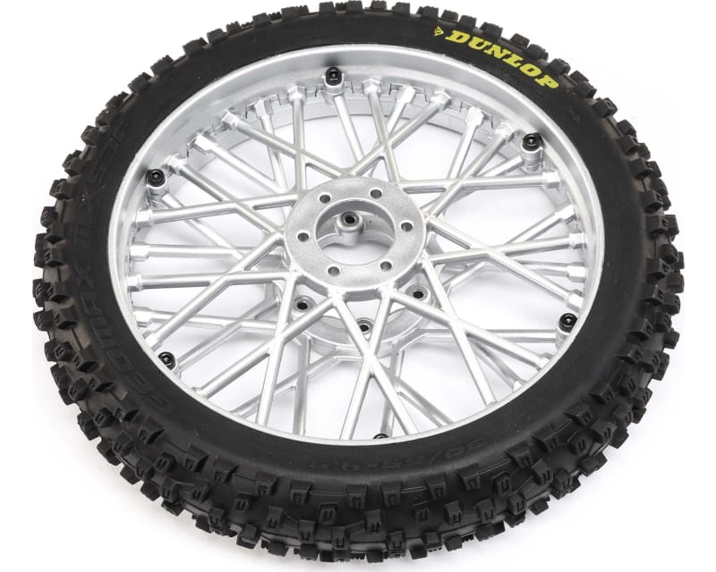 Dunlop MX53 Front Tire Mounted Chrome: PM-MX