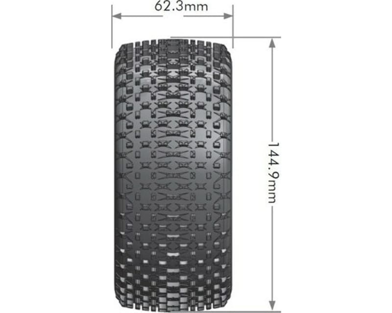 T-Pirate 1/8 Off Road Truggy Tires Super Soft Unmounted Front/Re photo
