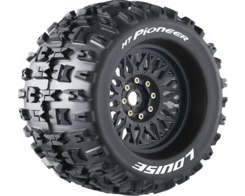 Mt-Pioneer Sport 1/8 Monster Truck Tires 0 & 1/2 Offset 17mm R photo