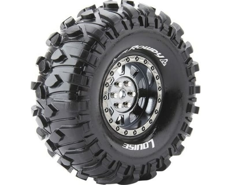 Cr-Rowdy 1:10 1.9 Crawler Tires 12mm Hex Super Soft Mounted O