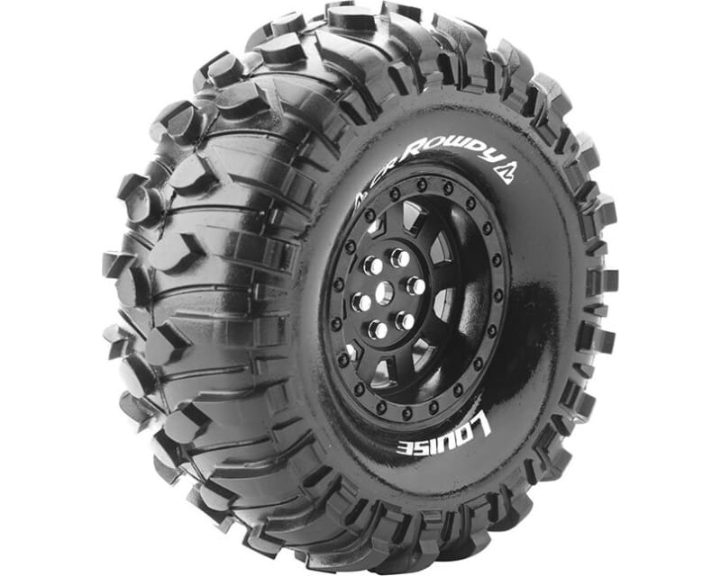 Tap to zoom Cr-Rowdy 1:10 1.9 Crawler Tires 12mm Hex Super Soft Mounted O