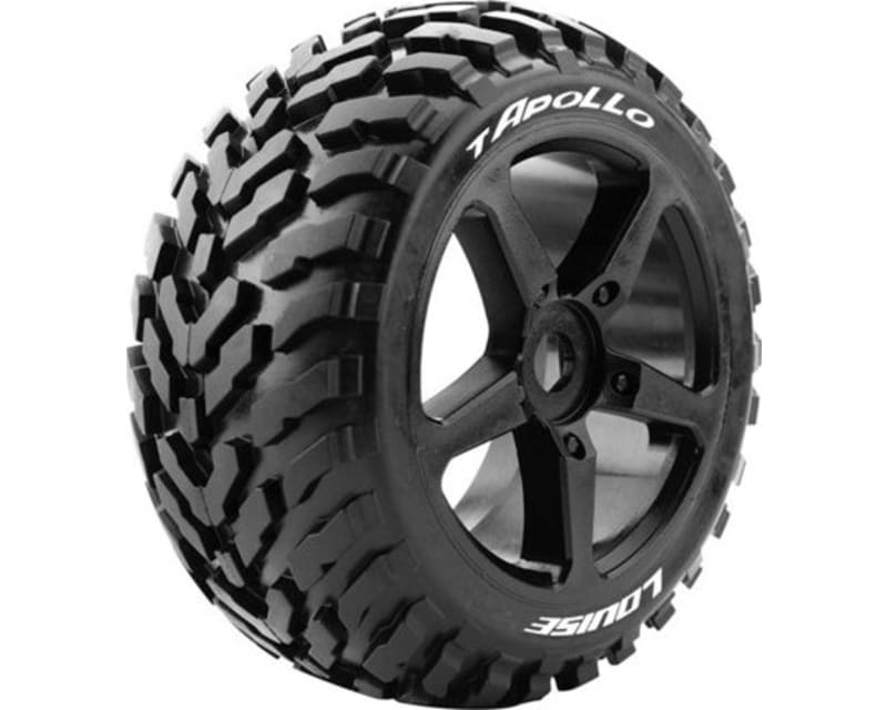 T-Apollo 1/8 Off-Road Truggy Tires 0 Offset 17mm Mounted (2) photo