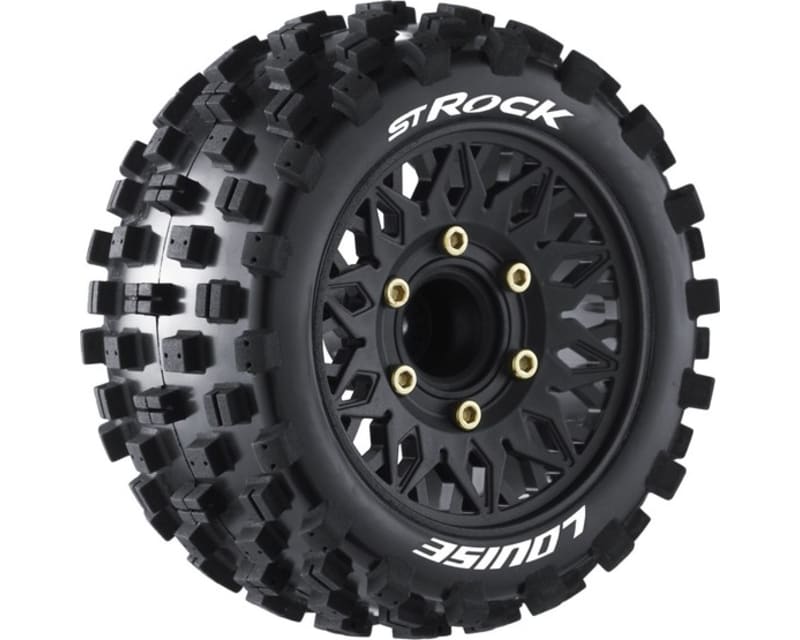 Tap to zoom St-Rock 1:10 Stadium Truck Tires Soft 0 & 1/2 Offset Hex 12mm