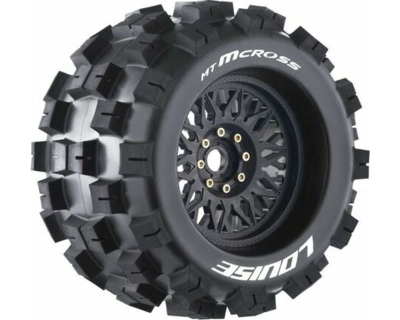 Mt-Mcross Sport 1/8 Monster Truck Tires 0 & 1/2 Offset 17mm Re