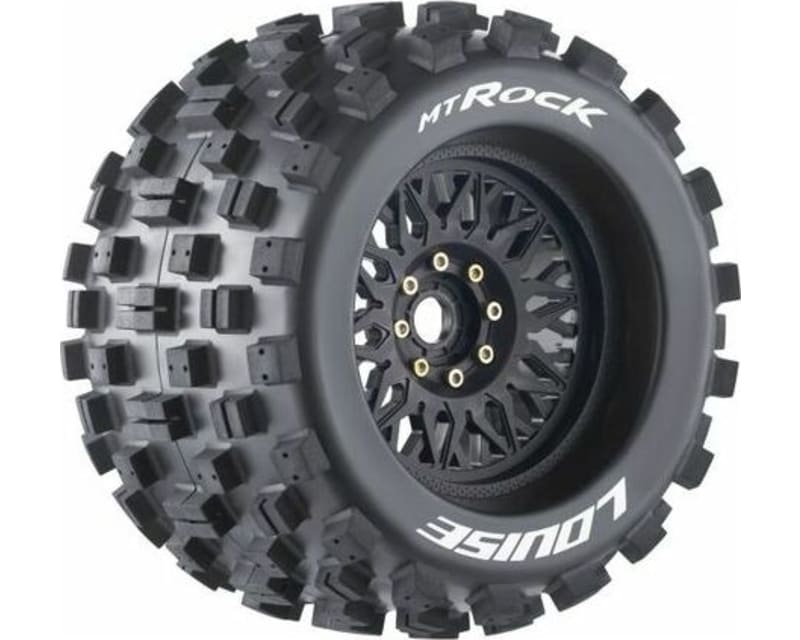 Mt-Rock Sport 1/8 Monster Truck Tires 0 & 1/2 Offset 17mm Remo photo