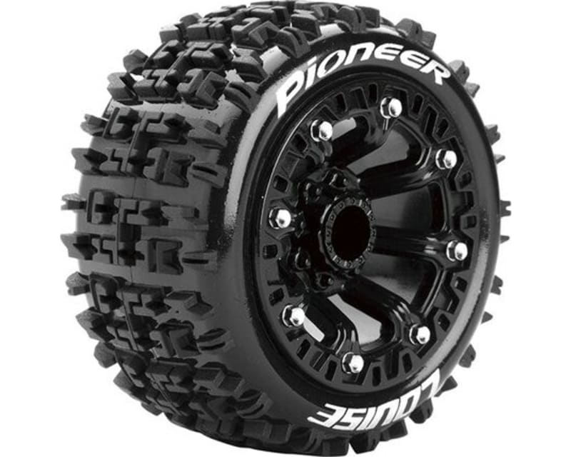 St-Pioneer 1/16 2.2 Stadium Truck Tires 12mm Hex Soft Mounted photo