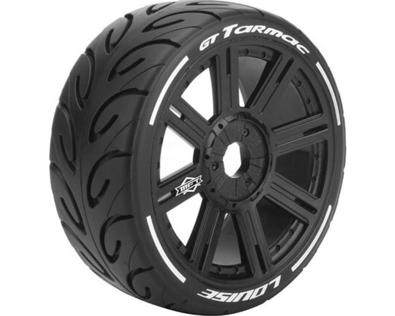 Mft Gt-Tarmac 1/8 Gt Tires 17mm Hex Soft Mounted On Black Spo