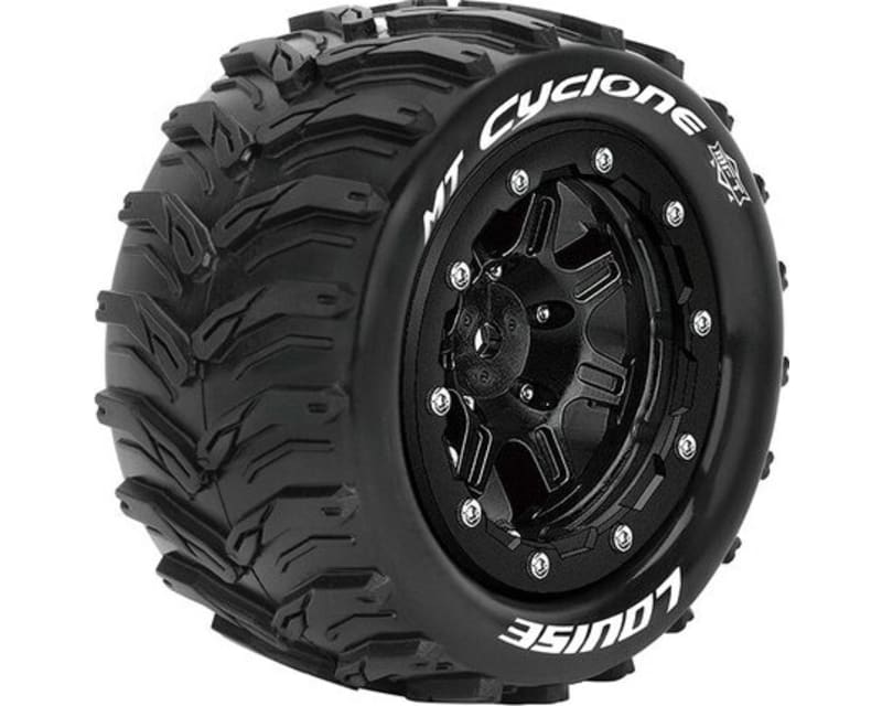 Mft Mt-Cyclone 1:10 Monster Truck Tires 1/2 Offset 17mm Hex(2)
