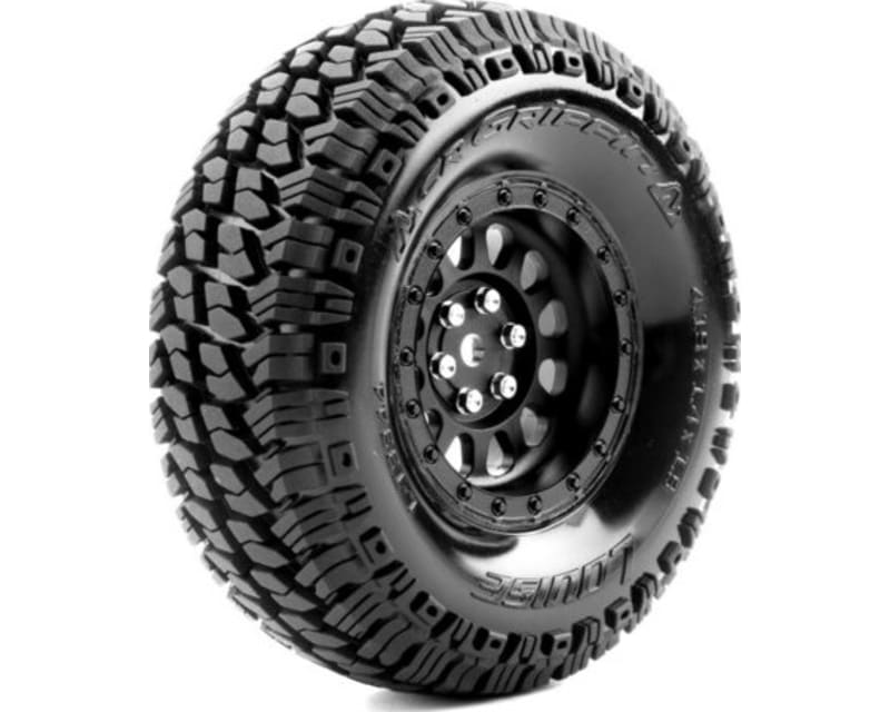 Cr-Griffin 1:10 1.9 Crawler Class 1 Tires 12mm Hex On Black Rim
