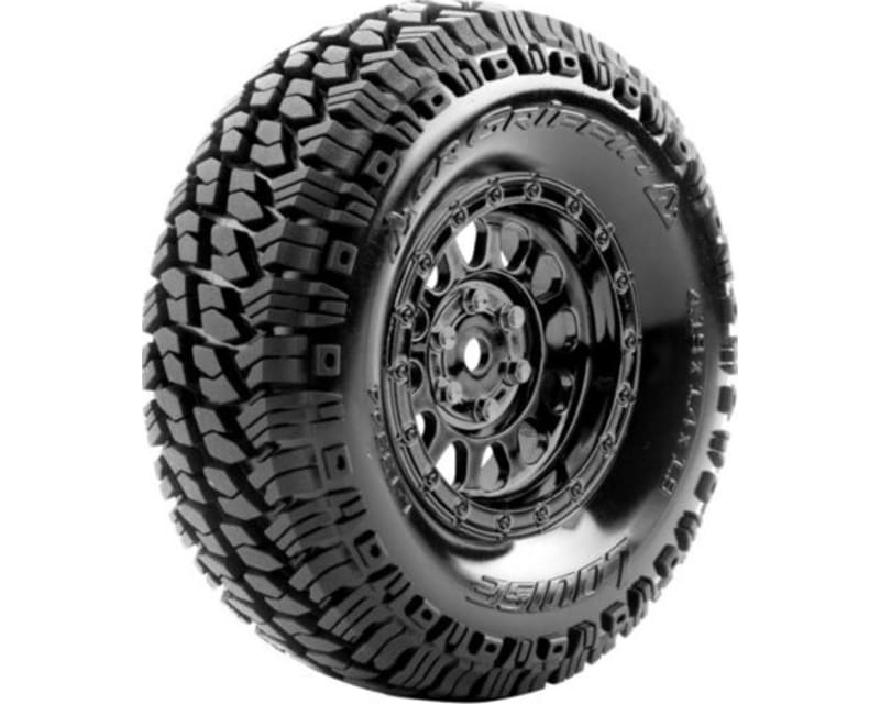 Cr-Griffin 1:10 1.9 Crawler Class 1 Tires 12mm Hex On Black Chr