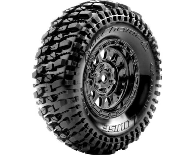 Cr-Champ 1:10 1.9 Crawler Class 1 Tires 12mm Hex On Black Chrom