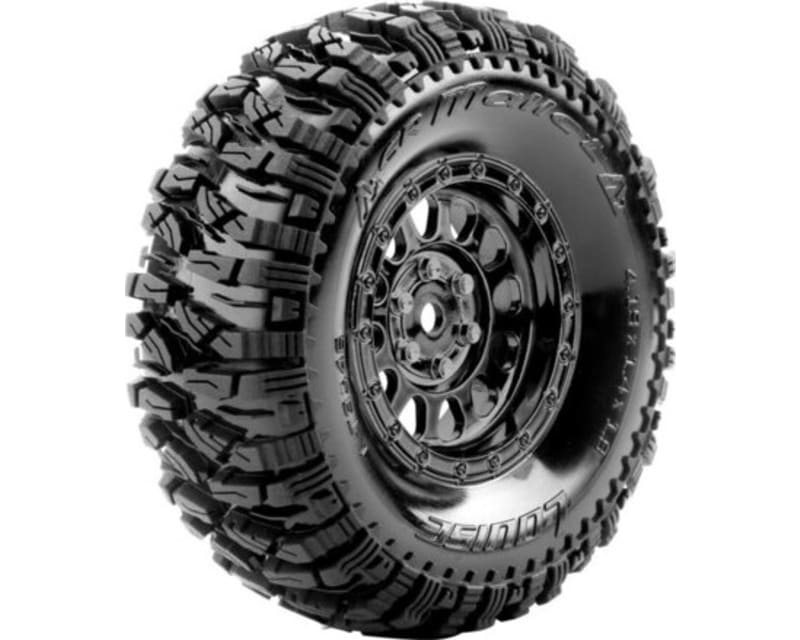 Tap to zoom Cr-Mallet 1:10 1.9 Crawler Class 1 Tires 12mm Hex On Black Chro