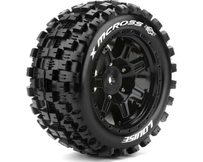 Mft X-Mcross Sport Monster Truck Tires 24mm Hex Mounted On Bla