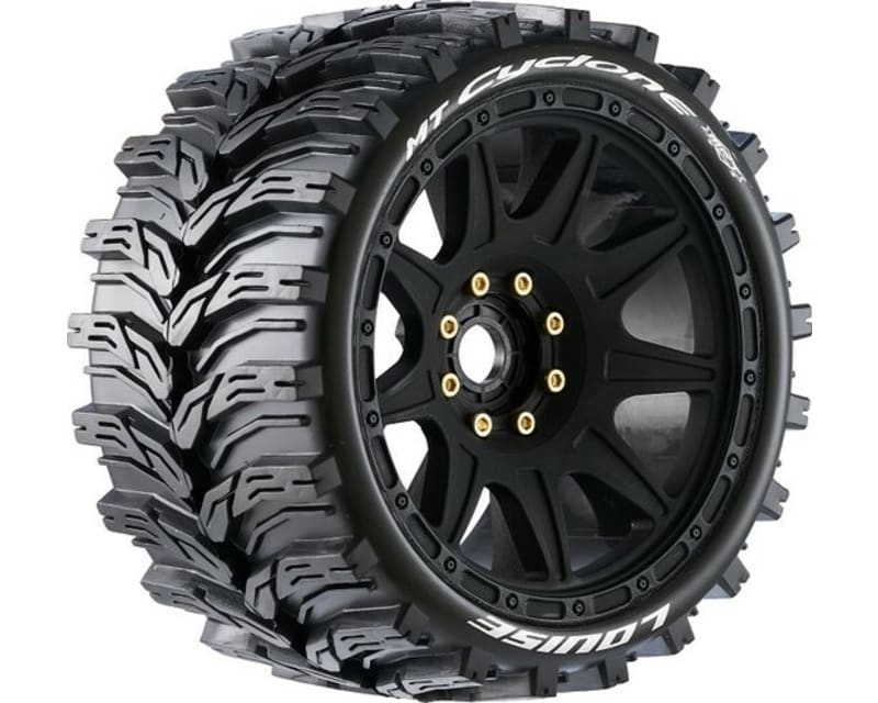 Mt-Cyclone Speed 1/8 Monster Truck Tires 0 & 1/2 Offset 17mm 2pk