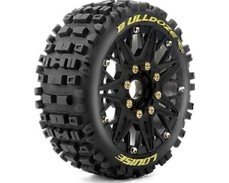 Mft B-Ulldoze Soft 1/8 Buggy Tires, 17mm Hex, 0 & 1/2 Offset, Mo