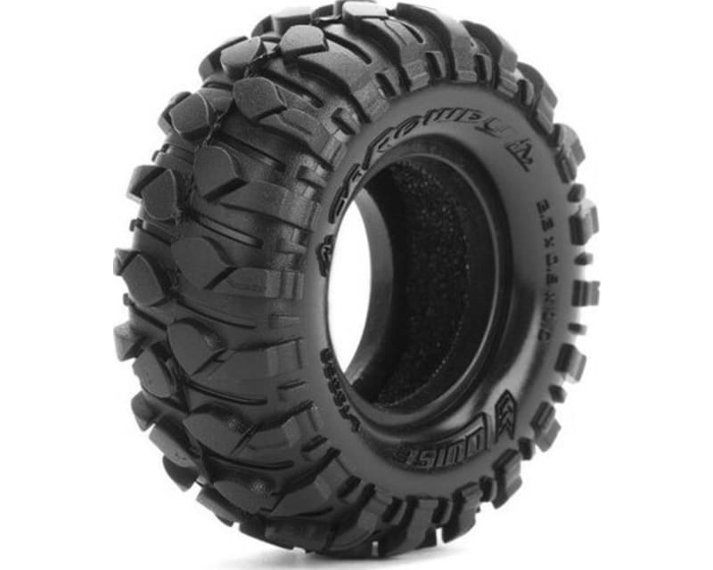Cr-Rowdy 1/18 1/24 1.0 Crawler Tires Super Soft Front/Rear 2 photo