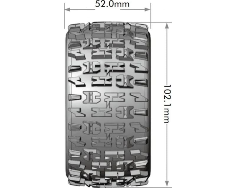 Tap to zoom St-Pioneer Soft Mounted Tires 0 & 1/2 Offset Removable Hex 12