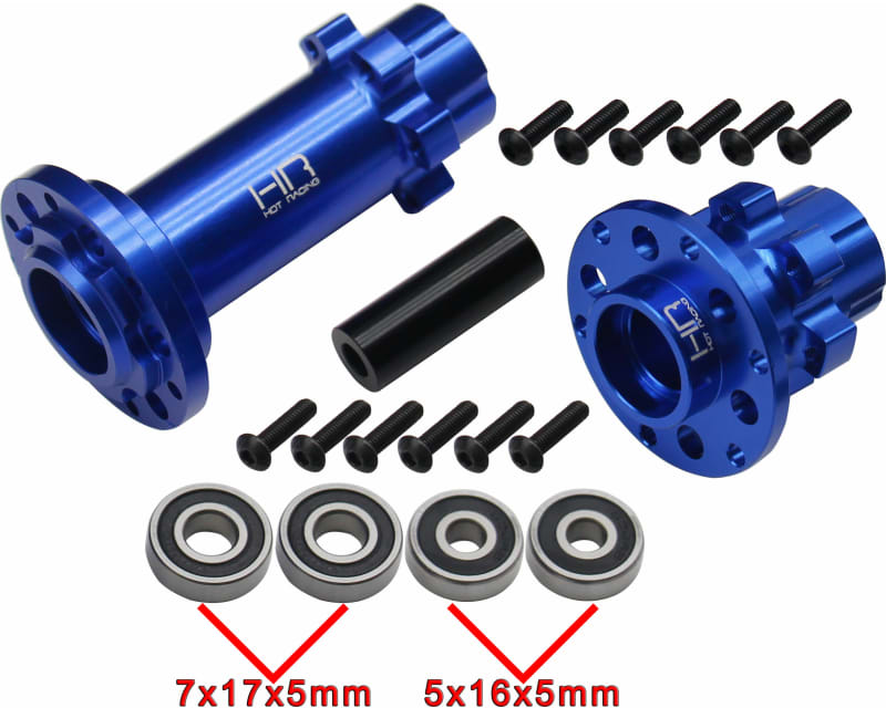 Tap to zoom CNC Aluminum Hub Set Blue: PM-MX