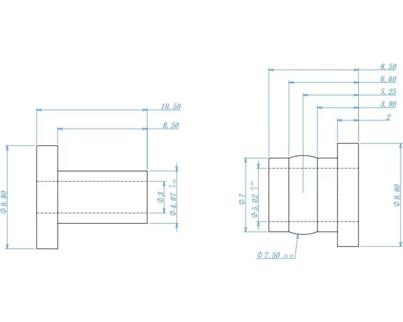 Tap to zoom Aluminum Shock Cap Bushings (2): PM-MX