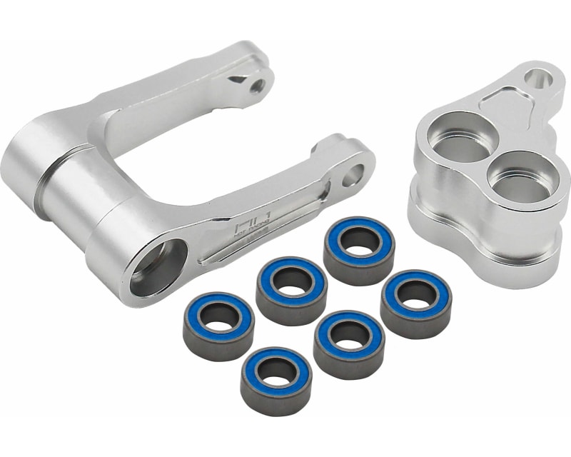 Bearing Aluminum Knuckle & Pull Rod Silver: PM-MX