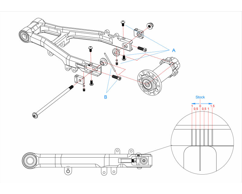 Aluminum Chain Tension Swing Arm PM-MX