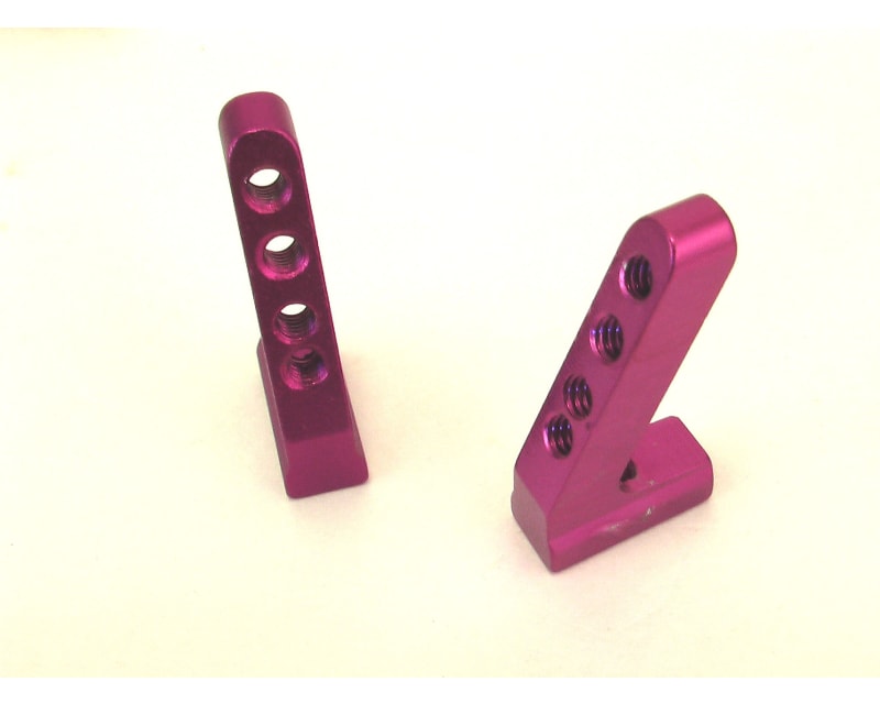 Purple Aluminum Angled Servo Mount