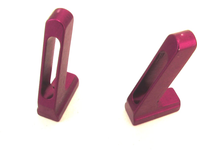 Purple Aluminum Slotted Servo Mount