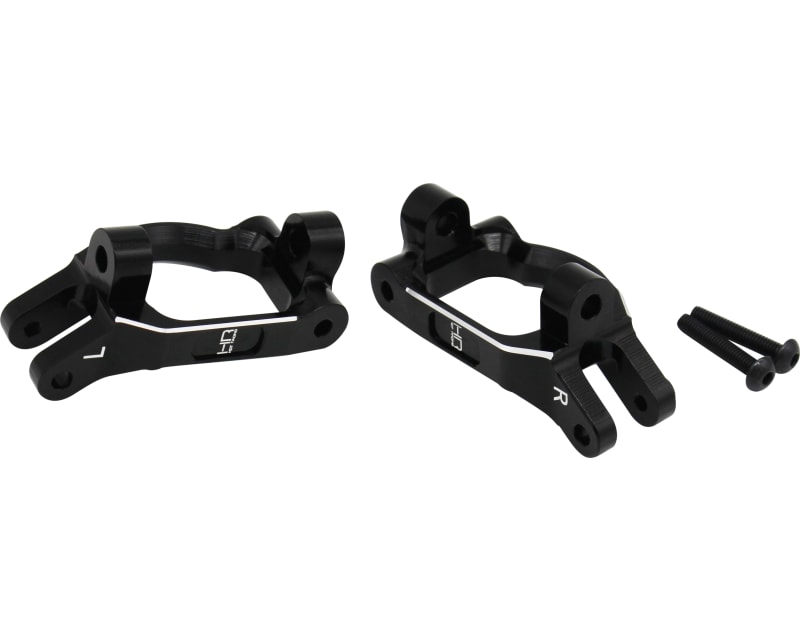 Black Aluminum Front C-Hub Set - Super Rock Rey