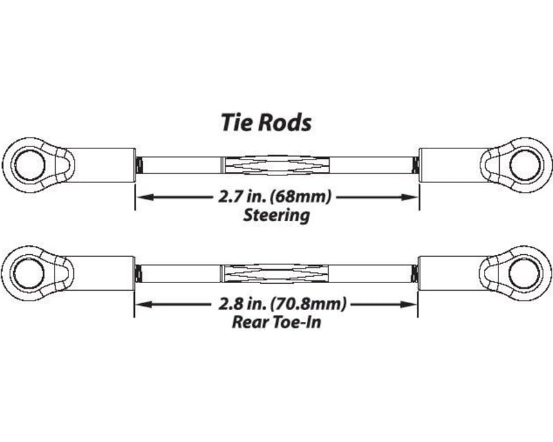 Titanium Complete Tie Rod Set