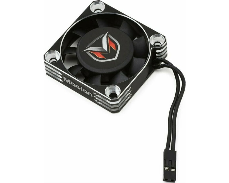 40mm Aluminum Hurricane V2 Motor Fan (Black/Silver)