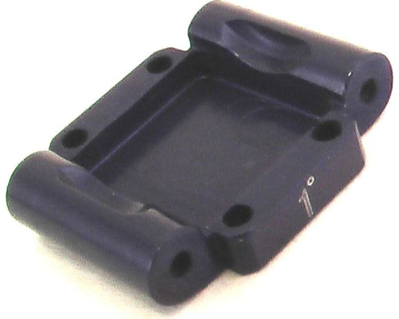 discontinued Aluminum Rear Arm Mount -1deg (Blue) - Losi 1/36 Mi