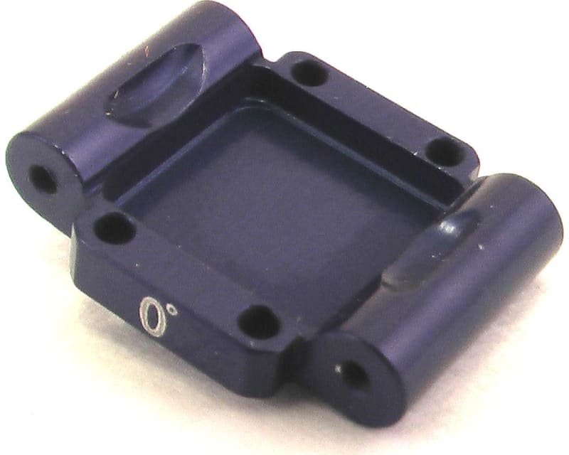 Aluminum Rear Arm Mount 0deg (Blue) - Losi 1/36 Micro-T
