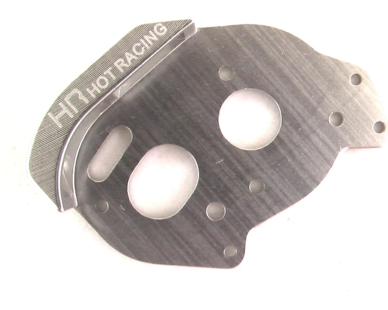 discontinued Aluminum Heat Sink Motor Plate (Silver) - Losi 1/36