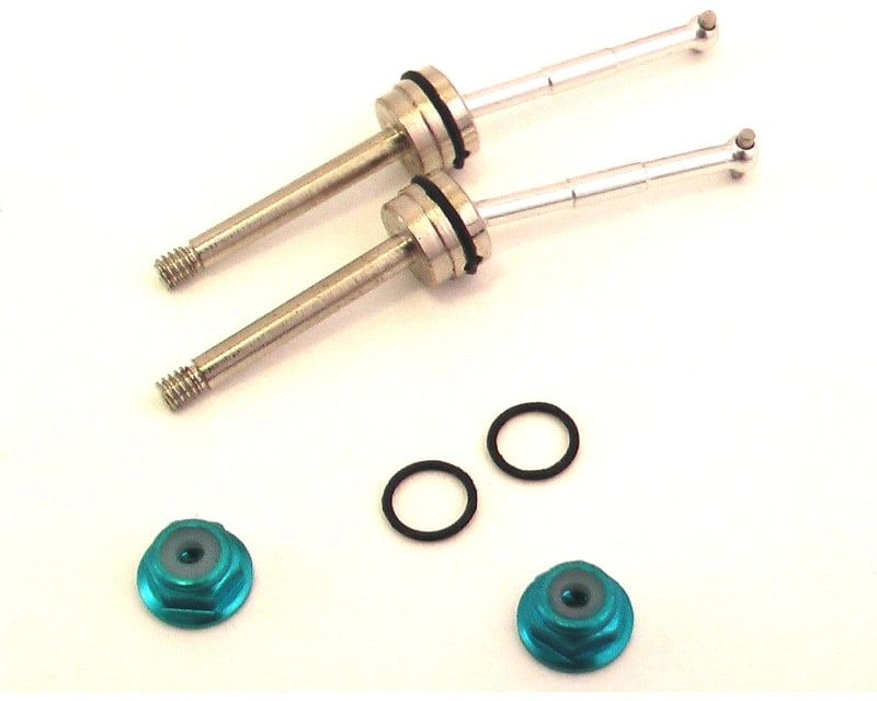 discontinued Aluminum/Steel CV Drive Shafts (Silver)(2) - Losi 1