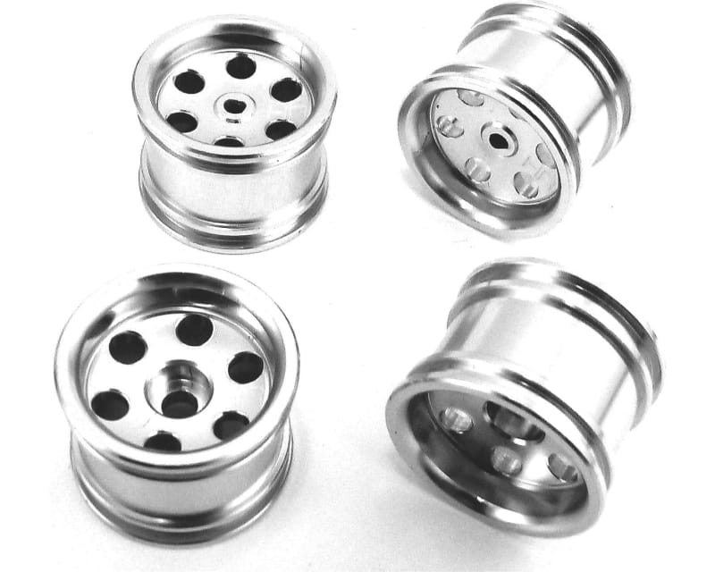 discontinued Aluminum Wide Offset Single-6 Wheels Set (Silver) -