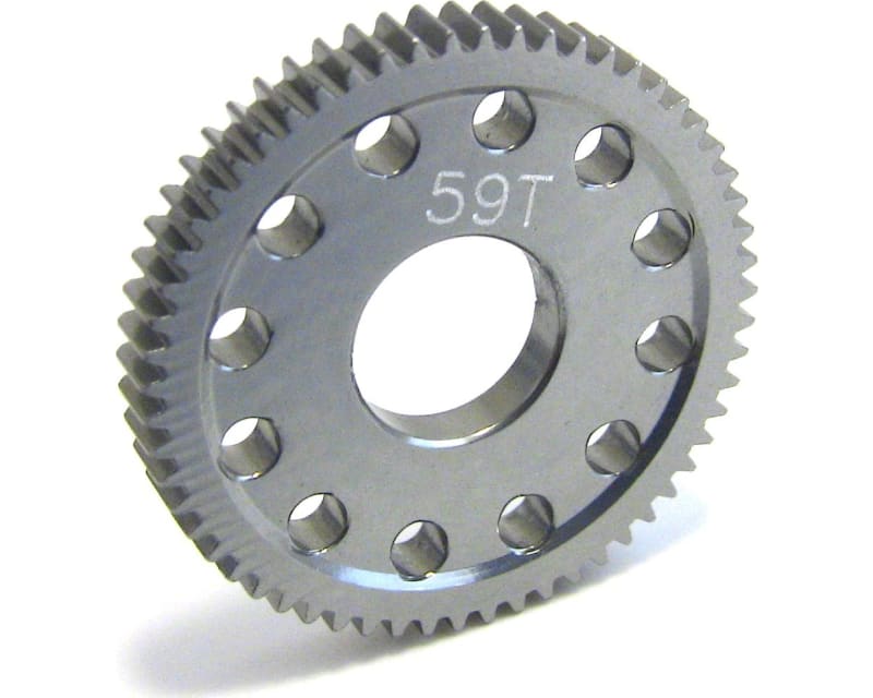 Hard Anodized Aluminum Spur Gear (59t) - Losi 1/24 Micro