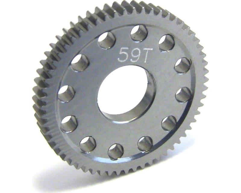 Hard Anodized Aluminum Spur Gear (59t) - Losi 1/24 Micro