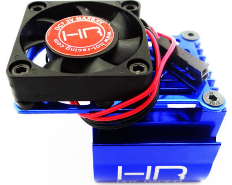 Tap to zoom Clip-On Motor Heat Sink W/ Fan and Adjustable Mount (Blue)