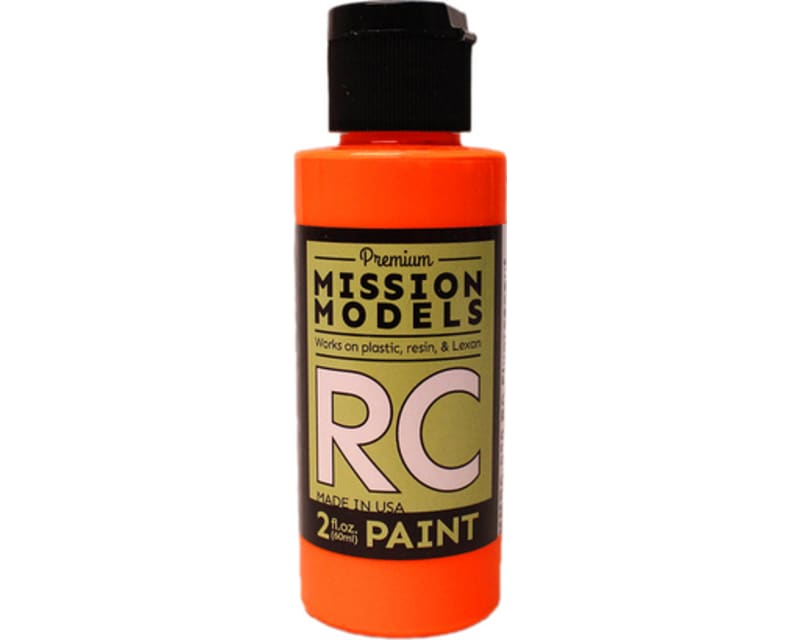 Fluorescent Racing Bright Orange Water-Based Rc Paint 2oz photo