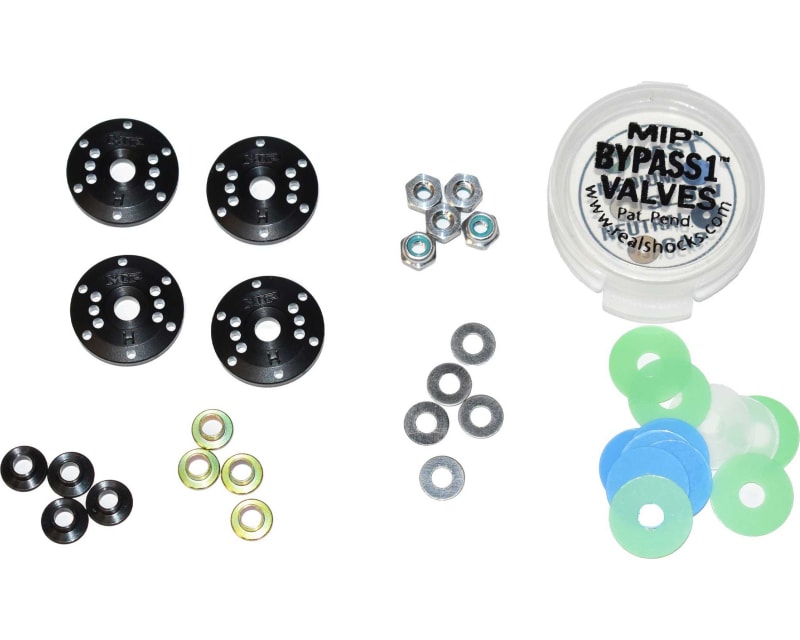 Bypass1? Tapered Hi-Flow Piston Kit 6-Hole x 1.3mm 1/8th Scale photo