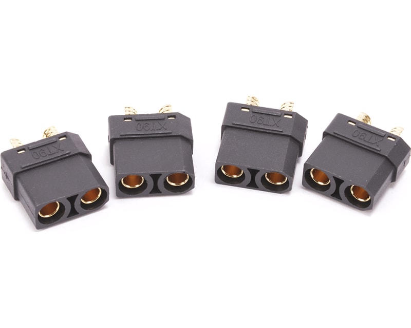 XT90 Plug Female Only Black - 4 pieces