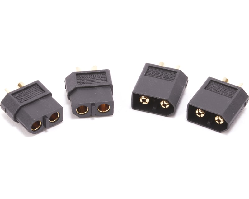 XT60 Plug M/F Black - 2 pieces